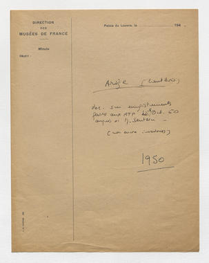 10.1_01 - Notes prises par Cl. Marcel-Dubois durant les séances d'enregistrements la vignette