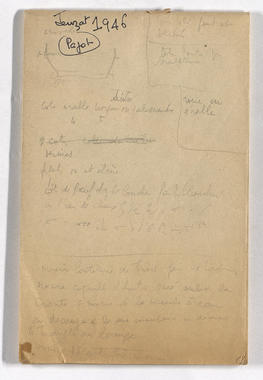 22.2_02 - Enquête : notes partiellement sténographiques d'une 1re enquête chez Pajot; 1946 (French) thumbnail
