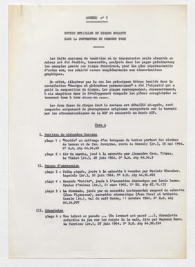 25_124 - Documents relatifs à la conception et à la fabrication du disque; 1972-1976 & sd la vignette