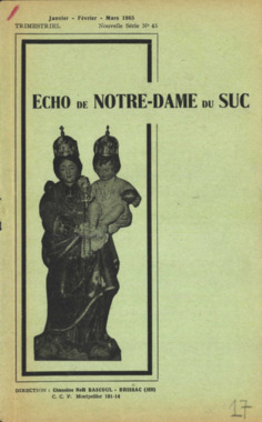 H.4.017. "Echo de Notre-Dame du Suc", BASCOUL Noël (dir) (French) thumbnail
