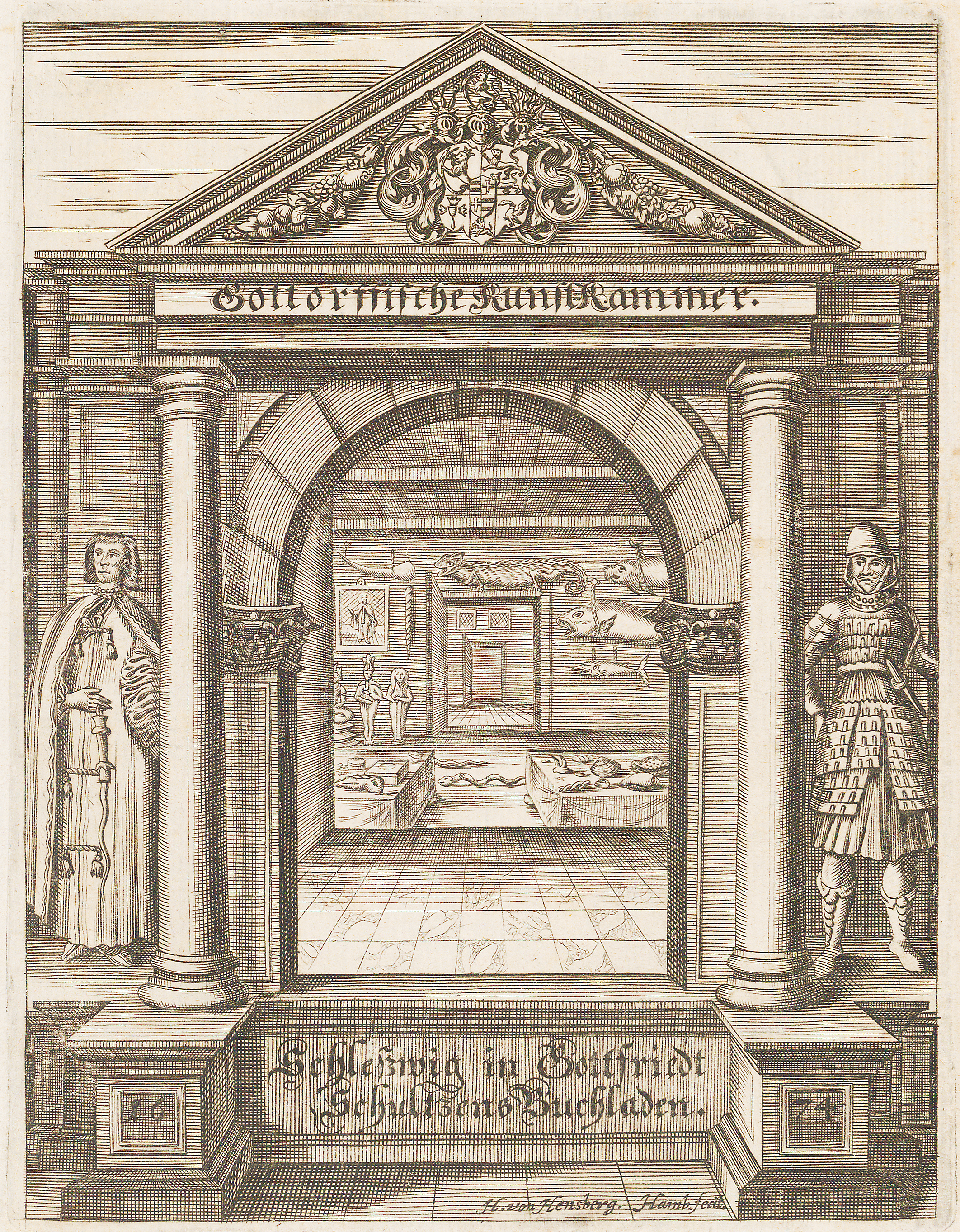 Figure 2 - Frontispice. Dans Adam , , Schleswig 1674
                © Courtesy Zentralbibliothek Zürich