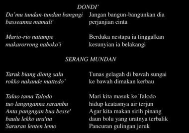 Extraits de dondi' et serang mundan, collectés en 1991 et 1993., From dondi’ and serang mundan, collected in 1991 and 1993. (anglais), Cuplikan dondi’ dan serang mundan, yang saya peroleh pada tahun 1991 dan 1993. (indonésien) la vignette