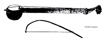 Image de vièle, dans Kruijt & Adriani 1912., Image of a fiddle, in Kruijt and Adriani 1912. (anglais), Gambar alat dawai gesek, dalam Kruijt & Adriani 1912.  (indonésien) la vignette