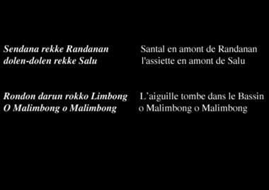 Another serang mundan extract., Autre extrait de serang mundan. (French), Cuplikan lain dari serang mundan. (Indonesian) thumbnail