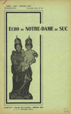 H.4.014. "Echo de Notre-Dame du Suc", BASCOUL Noël (dir) (French) thumbnail
