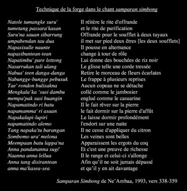 Extrait du chant Samparan Simbong, v. 338 et suiv., 1993. (French) thumbnail