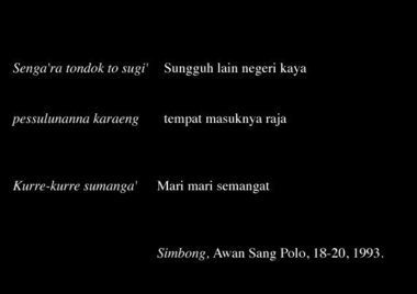 From a simbong song, 1993., Extrait de chant simbong, 1993. (French), Cuplikan dari nyanyian simbong, 1993. (Indonesian) thumbnail