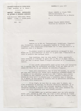 36_01 - Organisation : correspondance; 1977-1981 (French) thumbnail