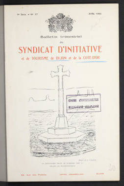 D.5.020. "Bulletin du Syndicat d'initiative et de tourisme de Dijon et de la Côte-d'Or", 9ème série, n° 37 la vignette