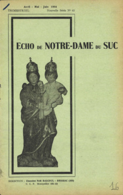 H.4.016. "Echo de Notre-Dame du Suc", BASCOUL Noël (dir) la vignette