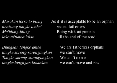 Pa' Biung-Biung ‘The Orphans’, Buntao’, 1993., Pa' Biung-Biung « Les Orphelins », répertoire marakka enregistré en 1993 à Buntao'. (French), Pa’ biung-biung, “Gaya Yatim Piatu”, marakka yang direkam di Buntao’, 1993. (Indonesian) thumbnail