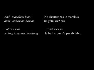 Pa' Marakka to Dolo, recorded at Buntao’, 1993., Pa' Marakka To Dolo, enregistré à Buntao', 1993. (French), Pa’ marakka to dolo, sejenis marakka yang sempat direkam di Buntao’, 1993. (Indonesian) thumbnail