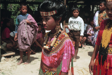 Jeune danseuse de gellu', 1993., Young gellu’ dancer, 1993 (anglais), Penari gellu’ muda, 1993. (indonésien) la vignette