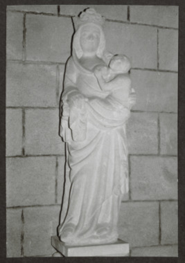 Statue de la Vierge nourrissant l'enfant la vignette