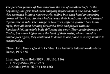 Deskripsi tarian massailo’ oleh Claire Holt pada tahun 1939. (Indonesian), Deskripsi tarian massailo’ oleh Claire Holt pada tahun 1939. (French) thumbnail