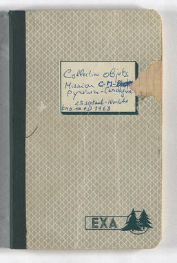 24.2_17 - Enquête II; Carnets Objets : carnet « Collection Objets Mission CMD-MPA Pyrénées Cerdagne » (French) thumbnail