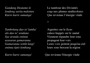 Simbong song stanzas, collected in 1993., Dans un chant simbong, 1993. (French), Bait syair nyanyian simbong, yang diperoleh tahun 1993. (Indonesian) thumbnail