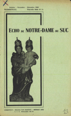 H.4.013. "Echo de Notre-Dame du Suc", BASCOUL Noël (dir) (French) thumbnail