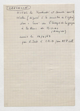 23_01 - Enquête : notes ms et documents remis (French) thumbnail