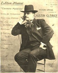 Justin Clérice (16/X/1863 - 11 [or 09?]/IX/1908) (anglais), Argentina/France (anglais) la vignette