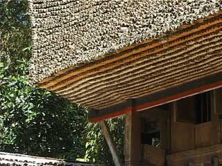 Toraja roofing made with inter-fitting bamboos., VIDEO : Toiture toraja à base de bambous emboîtés. (French), VIDEO: Atap bambu disusun saling berkaitan. (Indonesian) thumbnail
