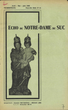 H.4.007. "Echo de Notre-Dame du Suc", BASCOUL Noël (dir) (French) thumbnail