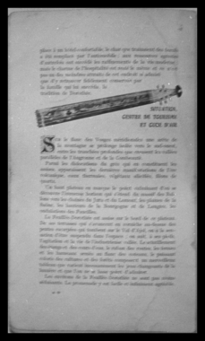 Première 4 de la brochure sur la Feuillée Dorothée, du début du 20e siècle appartenant à Monsieur Henri Poussier, marchand de musique et luthier, au 90-92, Grande rue (French) thumbnail