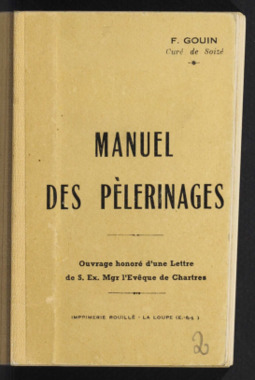 C.4.002. "Manuel des pèlerinages", GOUIN F. la vignette