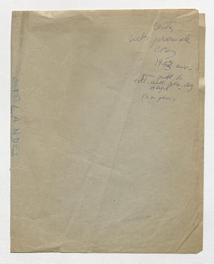 26.1_01 - Documentation : notes personnelles CMD; 1943 la vignette
