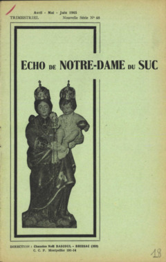 H.4.018. "Echo de Notre-Dame du Suc", BASCOUL Noël (dir) la vignette