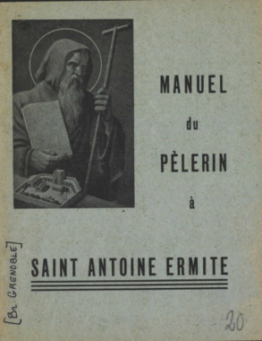 E.3.020. "Manuel du pèlerin à Saint Antoine Ermite" la vignette