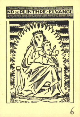 G.3.006. "Notre-Dame de Plinthre-Elvange. Livret du pèlerin" la vignette