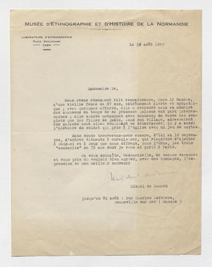 9_01 - Correspondances et notes préparatoires; août-sept. 1950 la vignette