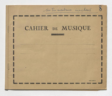 5_22 - Cahier de musique n°8 "Instrumentaux inachevés" la vignette