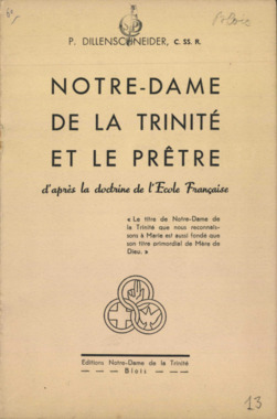 B.5.013. "Notre-Dame de la Trinité et le prêtre", DILLENSCHNEIDER P. la vignette