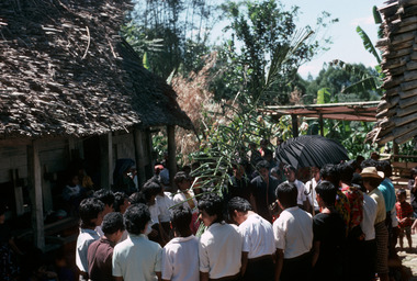 Pangleon, funérailles alukta (non chrétiennes), 1993., Aluk to dolo funeral, Pangleon, 1993. (anglais), Pangleon, upacara pemakaman alukta, 1993. (indonésien) la vignette