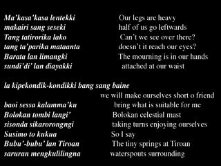 Exemple de retteng chanté en solo, Tiroan, 1993., Example of retteng sung solo, Tiroan, 1993. (anglais), Contoh retteng yang dibawakan dalam bentuk solo, Tiroan, 1993. (indonésien) la vignette