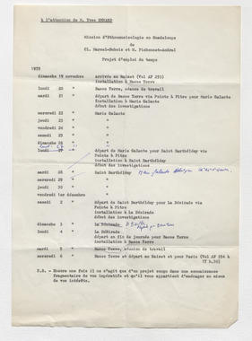 31.3_02 - Organisation : programmation; notes ms; 1978 la vignette