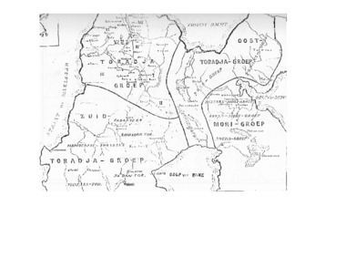 Sources : Kruijt (A.) et Adriani (N.), De Bare'e Sprekende Toradja's van Midden Celebes, Batavia., Sources: Kruijt (Alb.) and Adriani (N.), De Bare'e Sprekende Toradja's van Midden Celebes, Batavia. (anglais), Tiga kelompok Toraja menurut A. Kruijt pada Tahun 1912. Tiga kelompok yang disebut Toraja: West-Toradja groep, Oost-Toradja groep dan Zuid Toradja-Groep, yang berarti Toraja Barat, Timur dan Selatan. Yang disebut orang Toraja sekarang hanyalah mereka yang disebut Kruijt sebagai orang Toraja Selatan (Zuid-Toradja). Sumber: Kruijt (Alb.) et Adriani (N.), De Bare’e Sprekende Toradja’s van Midden Celebes, Batavia. (indonésien) la vignette
