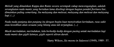 Cuplikan dari Harry Wilcox, Six Moons in Sulawesi (1949) 1989: 57., Cuplikan dari Harry Wilcox, Six Moons in Sulawesi (1949) 1989: 57. (indonésien) la vignette