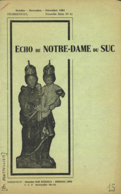 H.4.015. "Echo de Notre-Dame du Suc", BASCOUL Noël (dir) la vignette