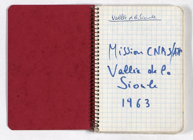 22.2_03 - Enquête : carnet-journal de terrain « Vallée de la Sioule; mission CNRS/ATP 1963 » la vignette
