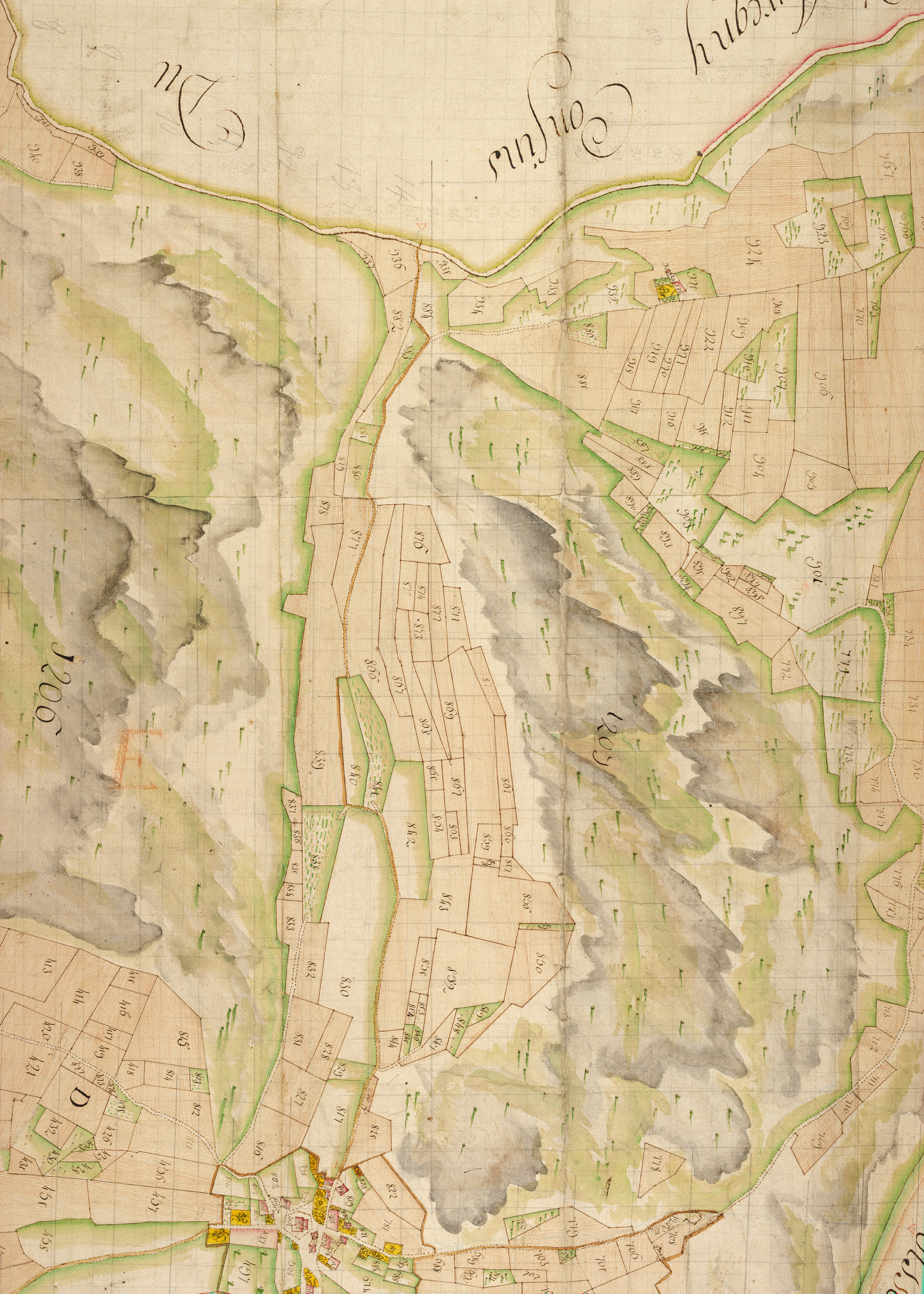 Figure 5 - Allonzier, copie de la mappe (1728-1738)