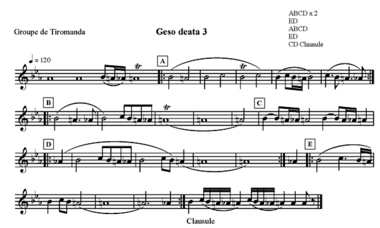 Trio of fiddles. Geso 3., Trio de vièles. Geso' 3. (French), Trio alat dawai gesek Geso’ 3. (Indonesian) thumbnail