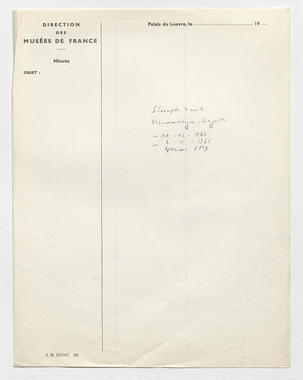 25_015 - Séances de travail linguiste-ethnomusicologues; 1964 et 1965 : notes ms CMD (French) thumbnail