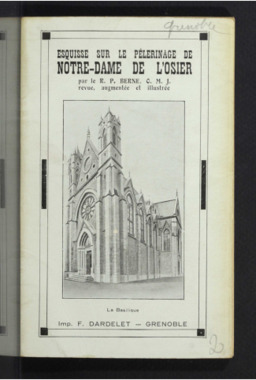 E.3.002. "Esquisse sur le pèlerinage de Notre-Dame de l'Osier, R.P. BERNE la vignette