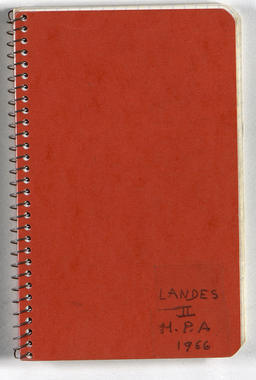 26.2_06 - Enquête : carnet « Landes II MPA 1966 » (French) thumbnail