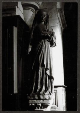 F.1.3.01.1.001. Église Saint-Sévère à Bourron, statue de Sainte Avoye (French) thumbnail
