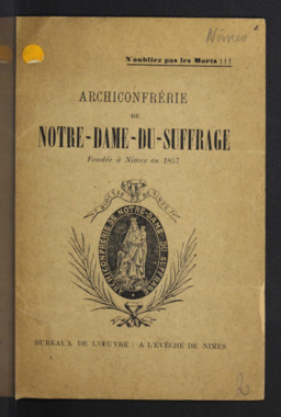 I.3.002. "Archiconfrérie de Notre-Dame-du-Suffrage" (French) thumbnail